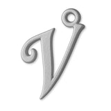 18ct White Gold - Cursive Letter Charm