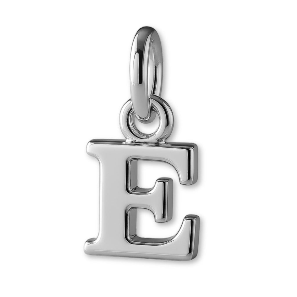 9ct White Gold - Petite Letter Charm