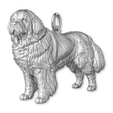 18ct White Gold - Newfoundland Dog Charm