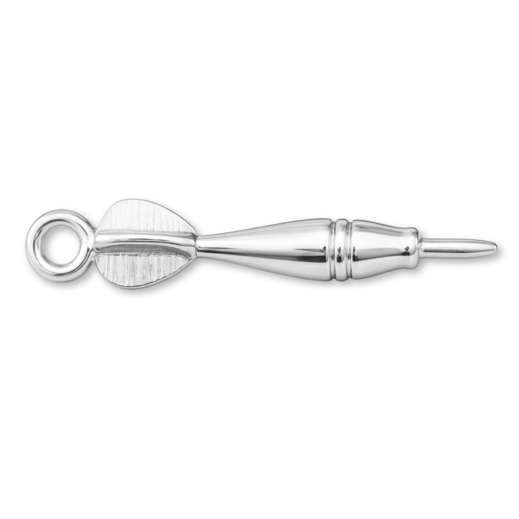 18ct White Gold - Throwing Dart Charm