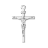 18ct White Gold - Traditional Jesus Crucifix Charm