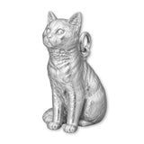 9ct White Gold - European Shorthair Cat Charm