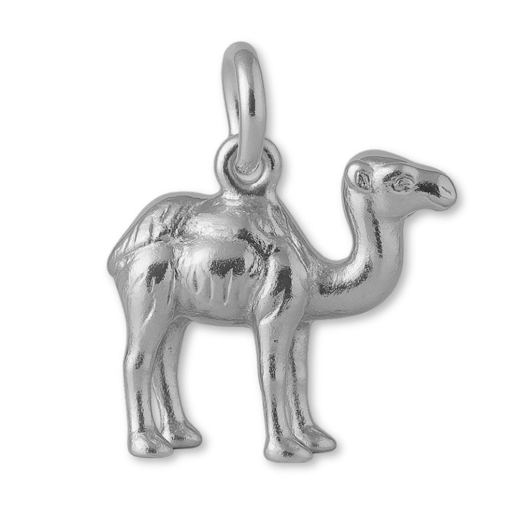 9ct White Gold - Desert Camel Charm