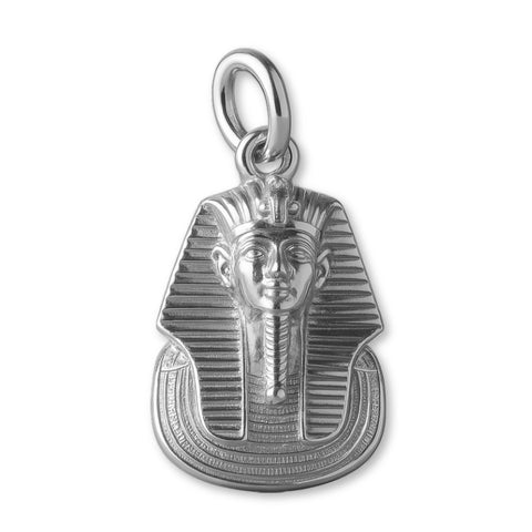 18ct White Gold - Tutankhamun Pharaoh Head Charm