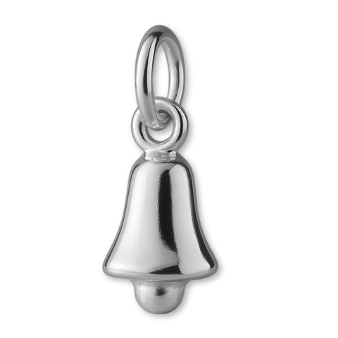 9ct White Gold - Classic Christmas Bell Charm