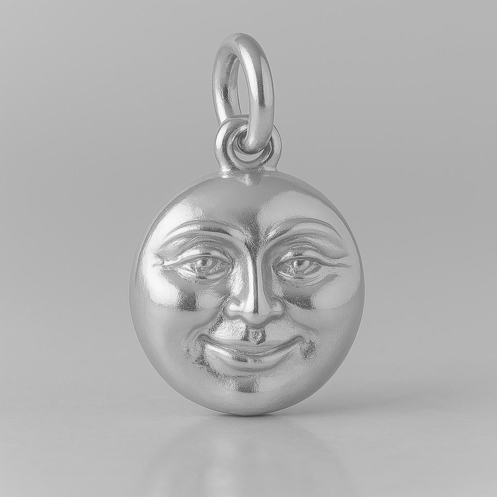 18ct White Gold - Luna Protection Charm