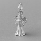 18ct White Gold - Christmas Carol Angel Charm