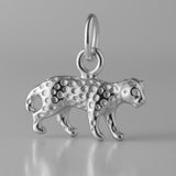 18ct White Gold - Asiatic Cheetah Charm