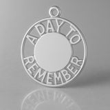 9ct White Gold - A Day to Remember Charm