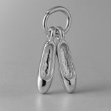 18ct White Gold - Traditional Ballet Slippers Charm