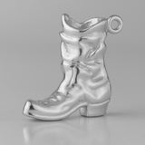 18ct White Gold - Motorbike Boot Charm