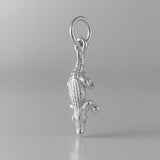 9ct White Gold - Freshwater Crocodile Charm