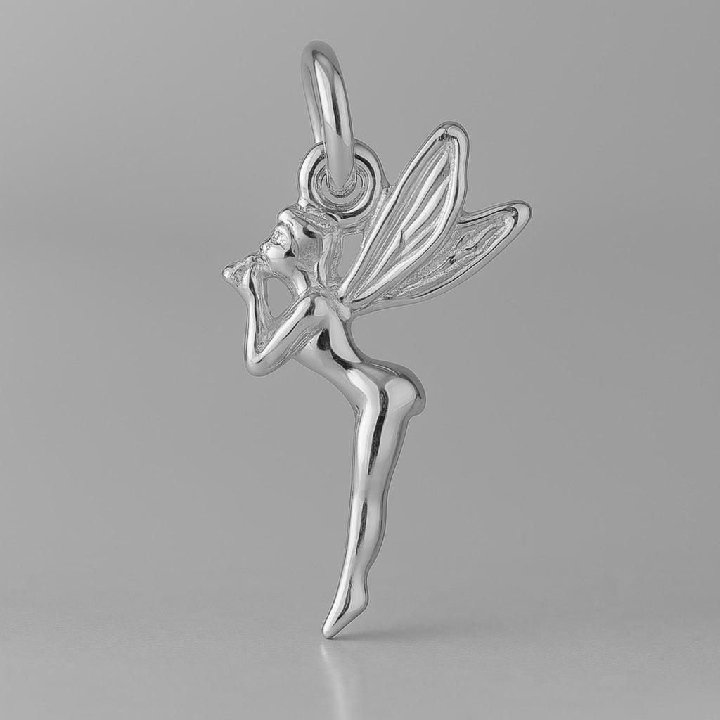 18ct White Gold - Whimsical Fairy Charm