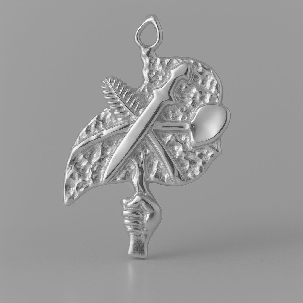 18ct White Gold - Peace Sigil Charm