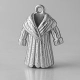 9ct White Gold - Puffy Winter Coat Charm