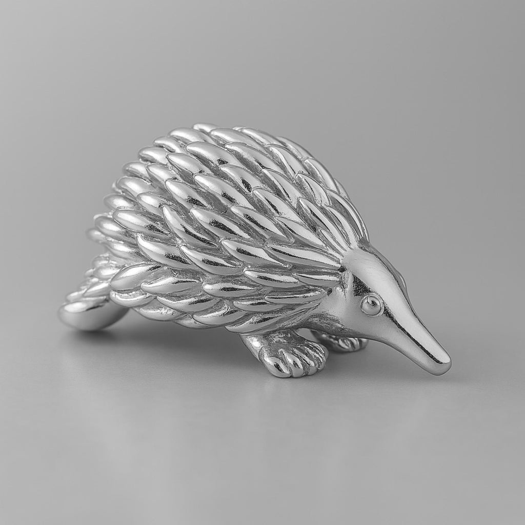 18ct White Gold - Australian Echidna Charm