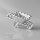 9ct White Gold - Harvest Wheelbarrow Charm