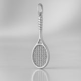 9ct White Gold - Wimbledon Tennis Racket Charm