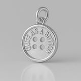 18ct White Gold - Cute as a Button Charm