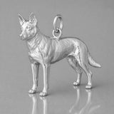 18ct White Gold - Australian Cattle Dog Charm