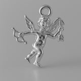 9ct White Gold - Cupid of Peace Charm