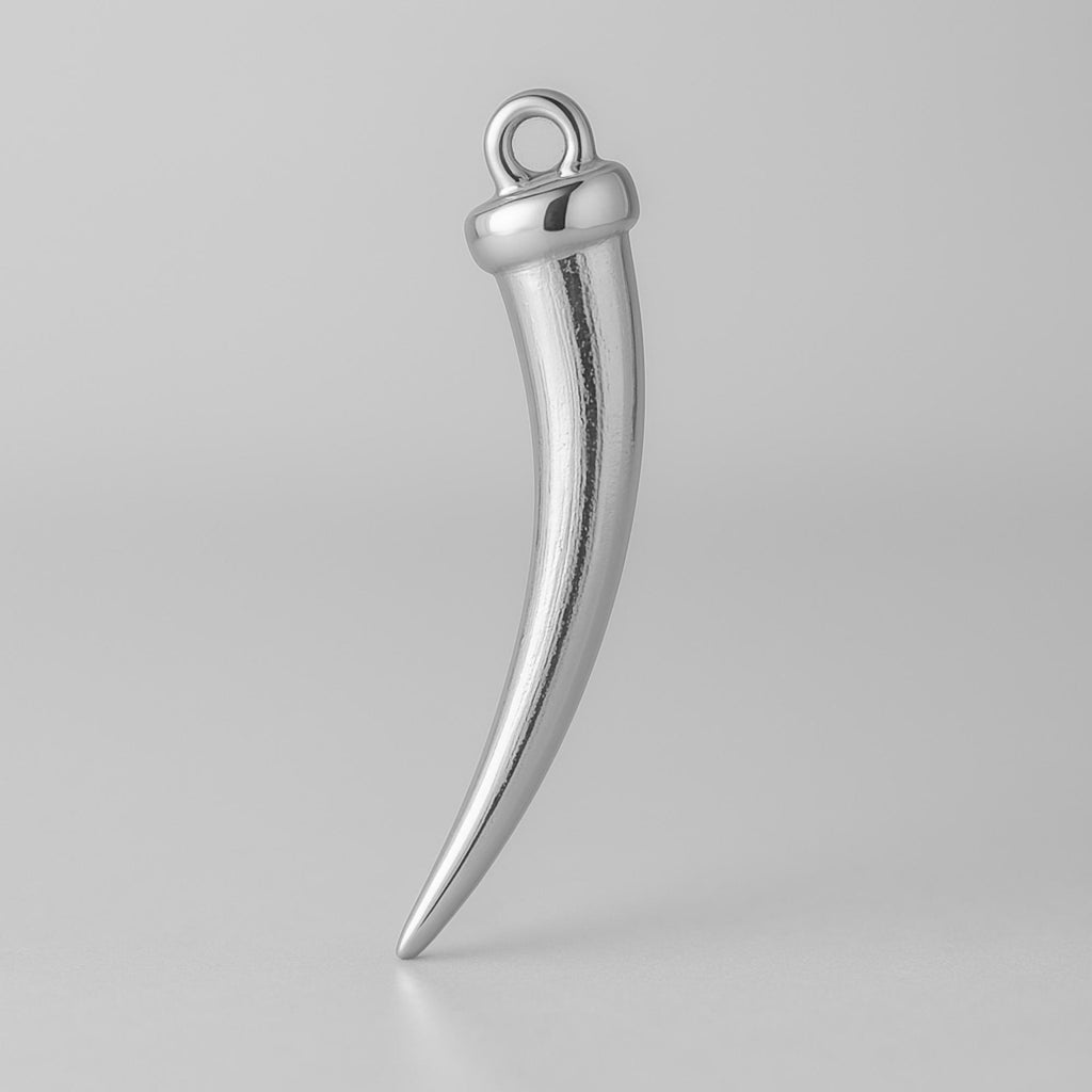 18ct White Gold - Walrus Tusk Charm