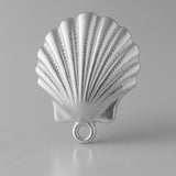 18ct White Gold - Scallop Seashell Charm