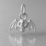 18ct White Gold - Halloween Bat Charm