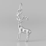 18ct White Gold - Rudolph Reindeer Charm