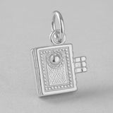 18ct White Gold - Book Worm Charm