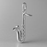 18ct White Gold - Alto Saxophone Charm