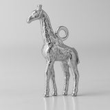 9ct White Gold - Nubian Giraffe Charm