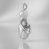9ct White Gold - Low Heel Charm