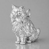 18ct White Gold - Persian Cat Charm