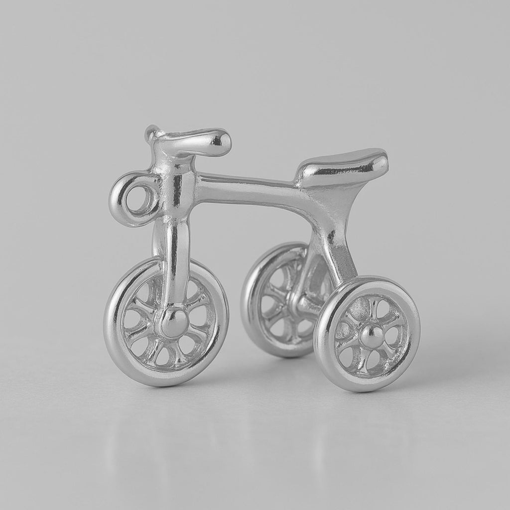 18ct White Gold - Kids Tricycle Charm