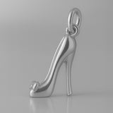 18ct White Gold - Bow Toe Stiletto Charm