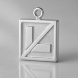 18ct White Gold - Lost L Plate Charm