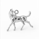 18ct White Gold - Galloping Horse Charm