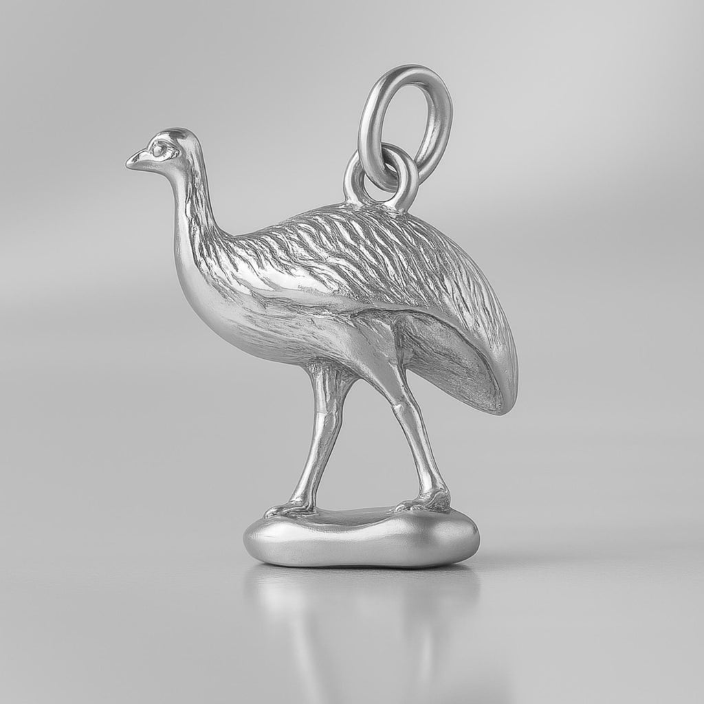 9ct White Gold - Rothschild Emu Charm