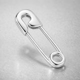 9ct White Gold - Safety Pin Charm