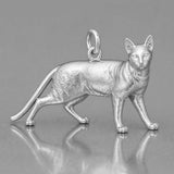 18ct White Gold - Egyptian Mau Cat Charm