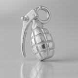 18ct White Gold - Hand Grenade Charm
