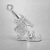 18ct White Gold - Church Mass Charm