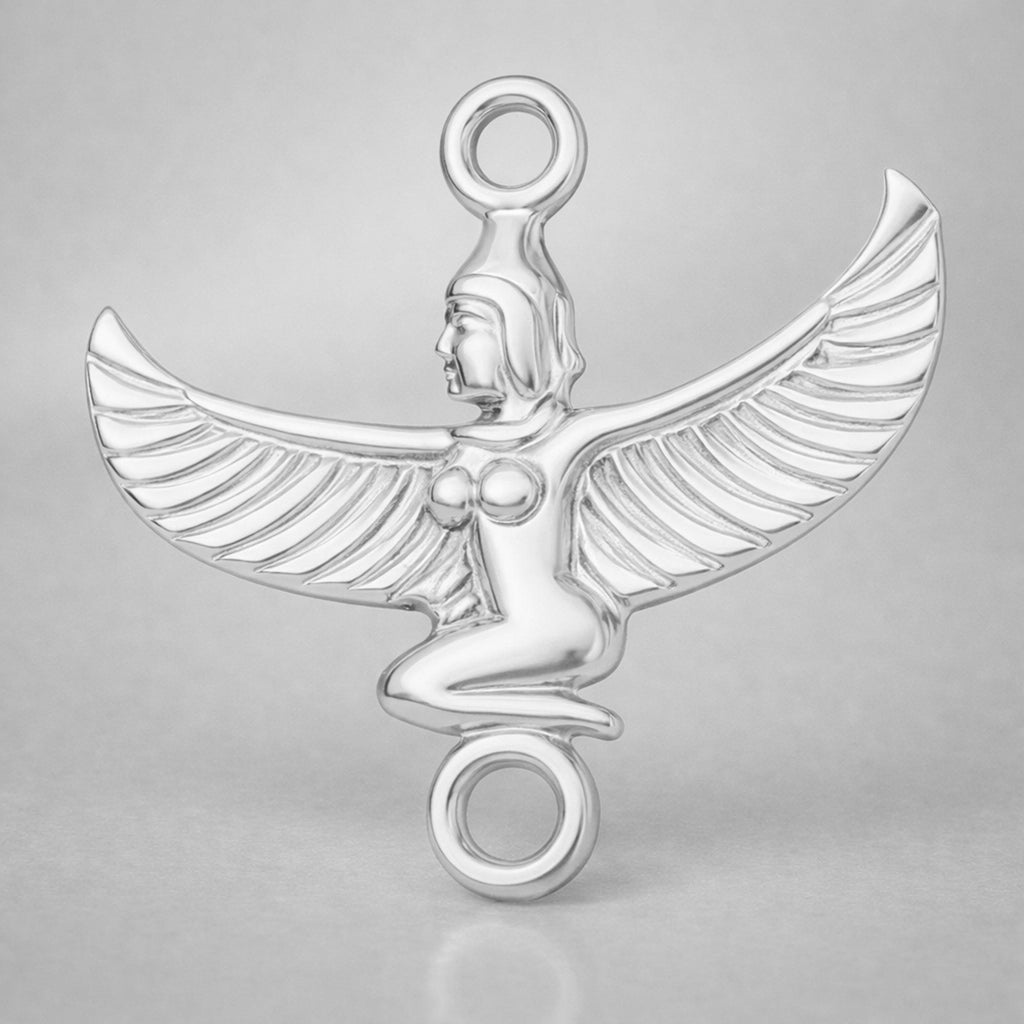 9ct White Gold - Egyptian Isis Charm