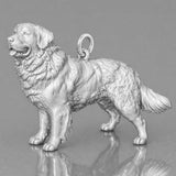 9ct White Gold - Bernese Mountain Dog Charm
