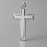 18ct White Gold - Artisan Crucifix Charm