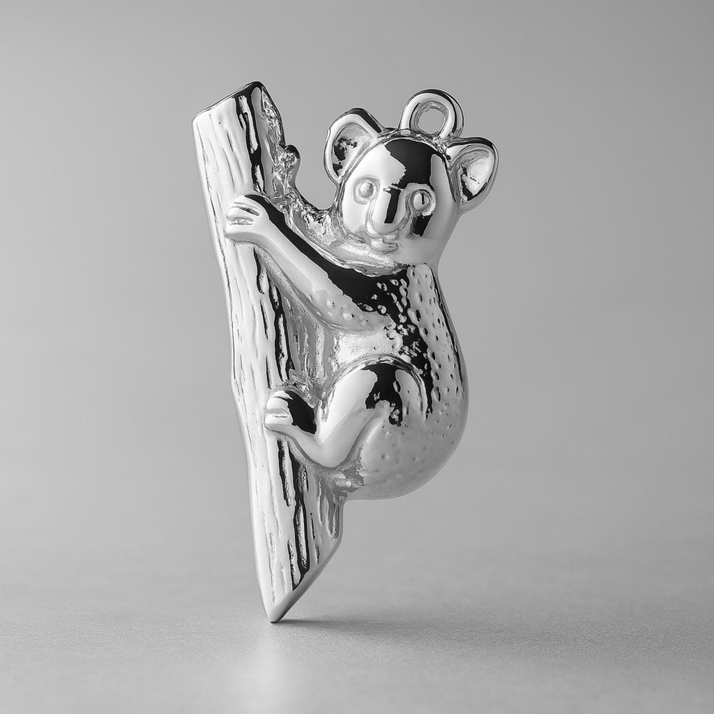9ct White Gold - Australian Koala Charm
