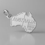 18ct White Gold - Australia Sydney Melbourne Charm