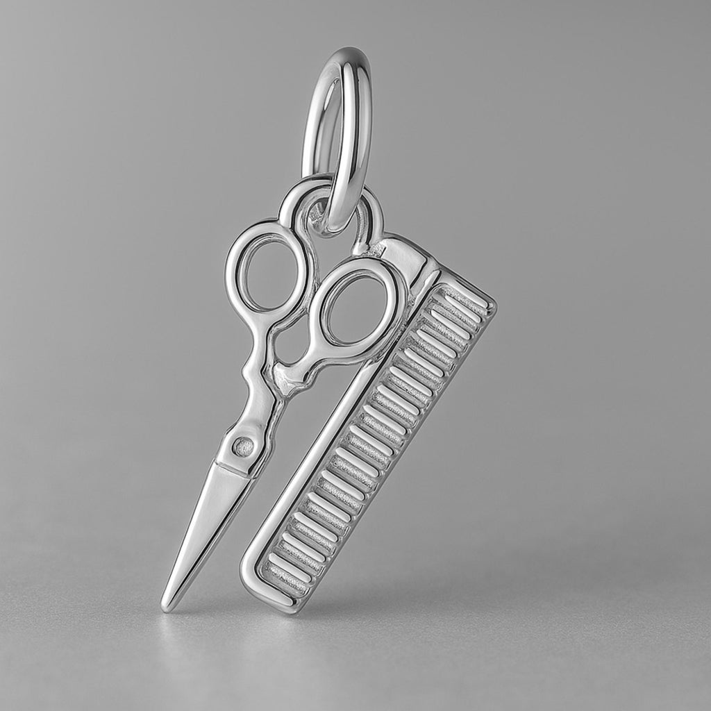 18ct White Gold - Barber Trinkets Charm