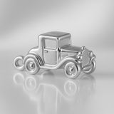 9ct White Gold - Classic 1920s Coupe Car Charm